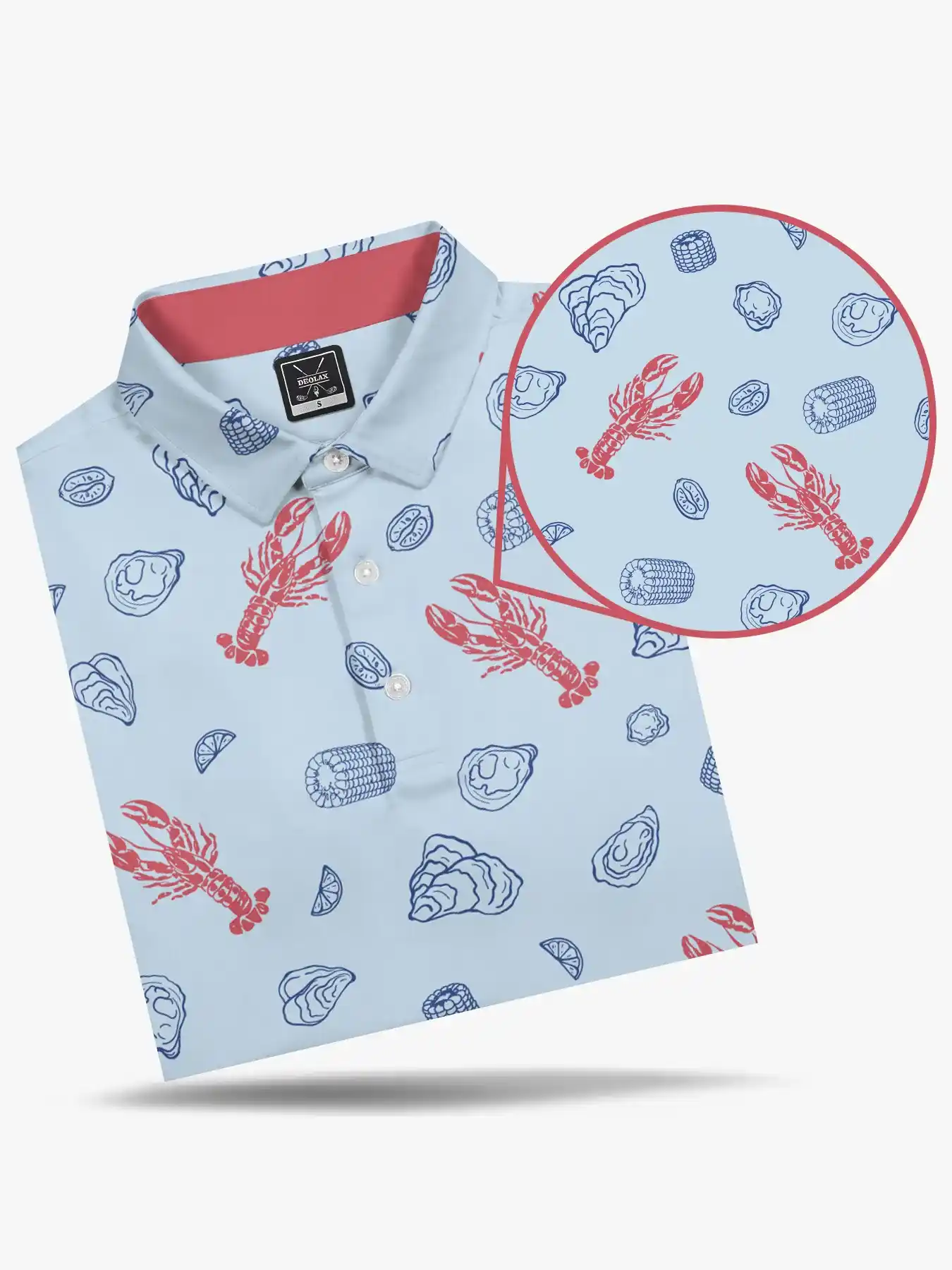 19th Hole Crawfish Boil Golf Polo - Deolax