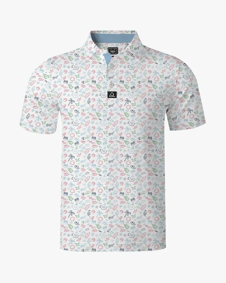 Summer Beach Polo in Blue - Deolax