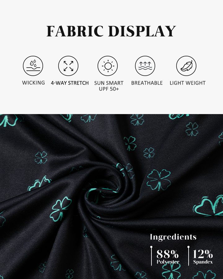 Men's Black polo shirt - Lucky Star Golf Polo - Deolax