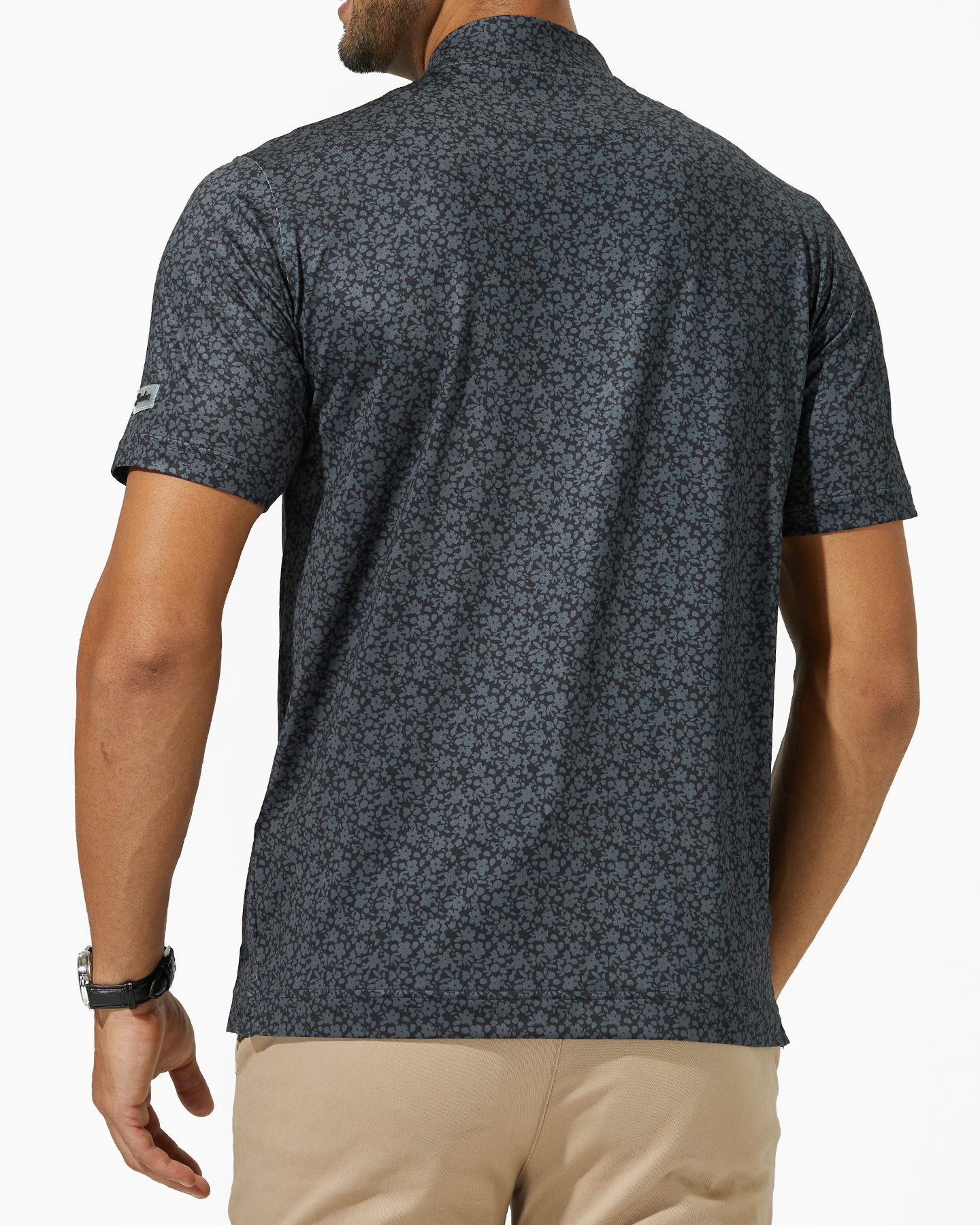 Blade Collar Polo - Artistic Floral  Golf Polo- DEOLAX