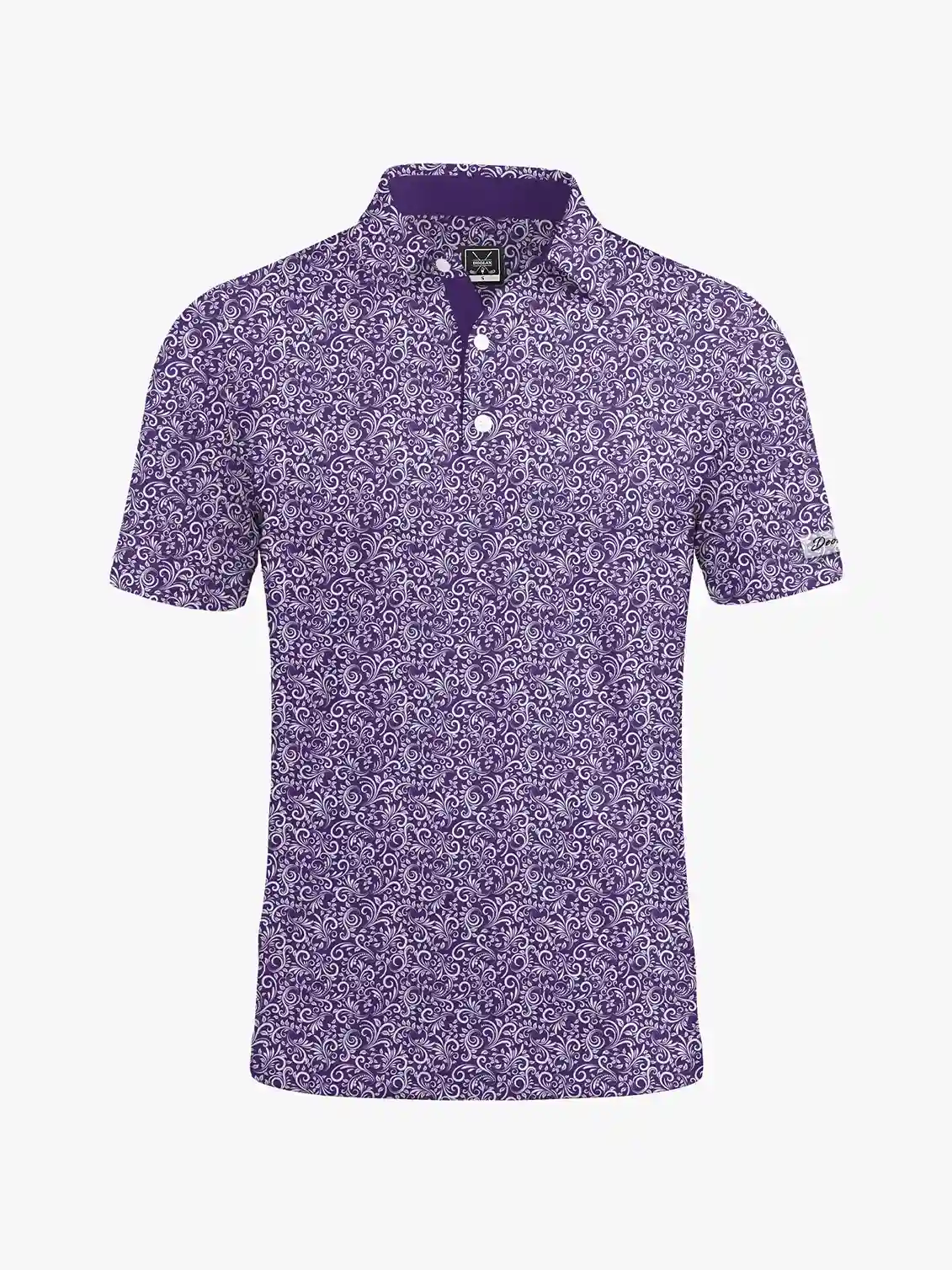 Classic Men's Purple Paisley Polo - Deolax