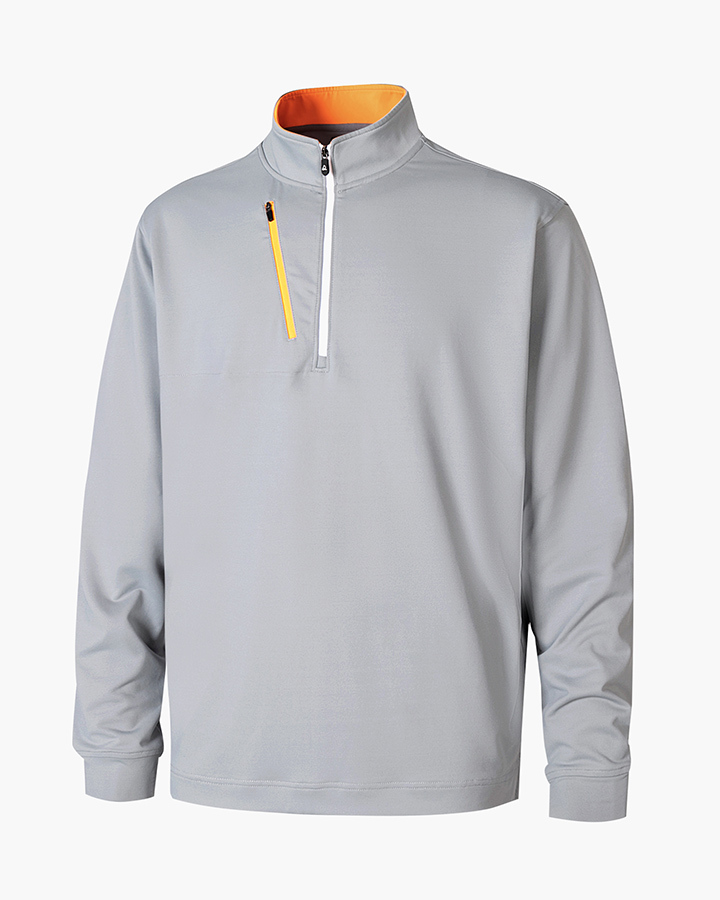 Deolax Zipper Performance Quarter Zip - Grey
