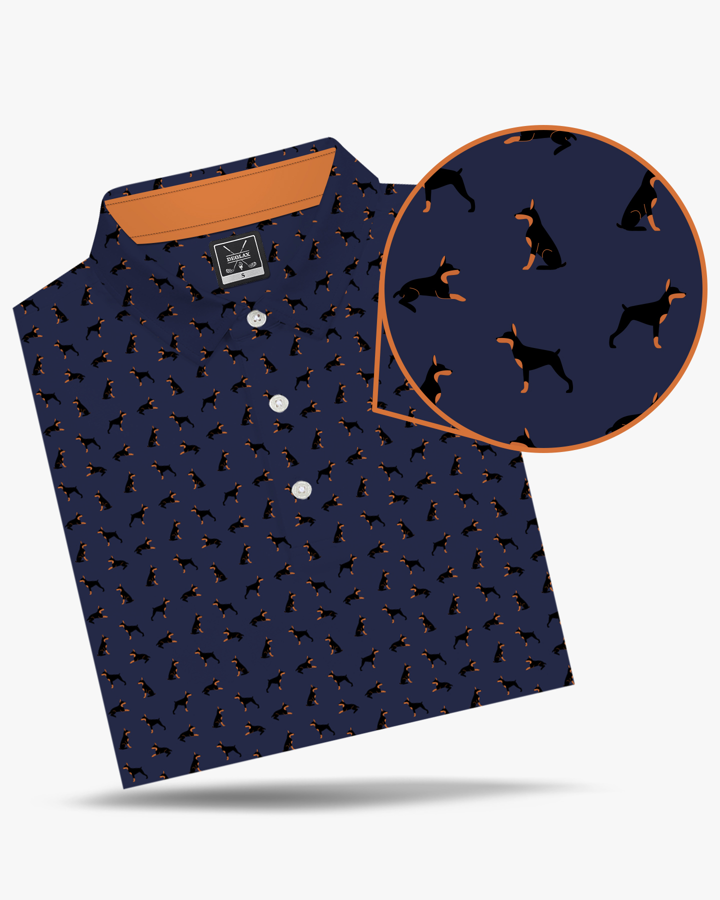 The Navy Doberman Polo - Deolax