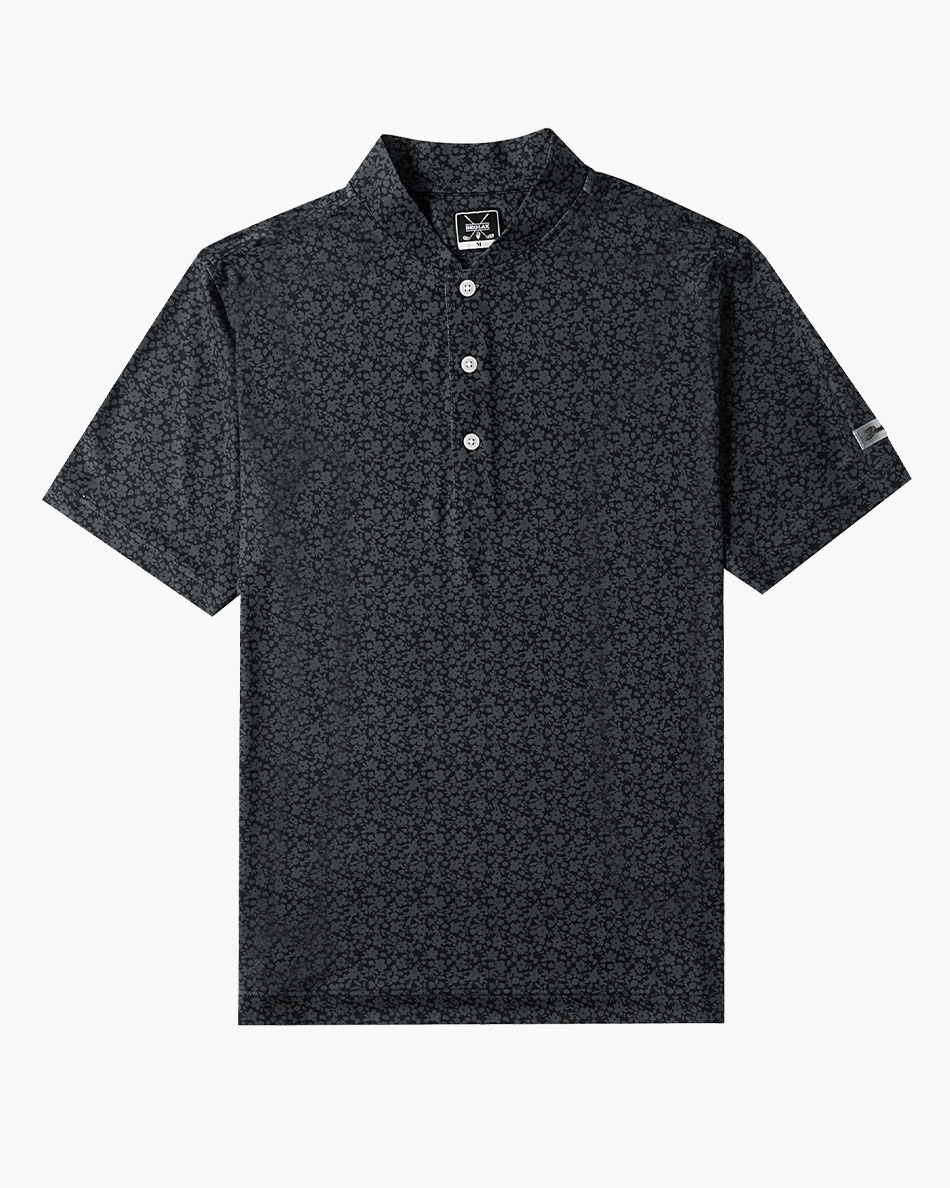 Blade Collar Polo - Artistic Floral  Golf Polo- DEOLAX