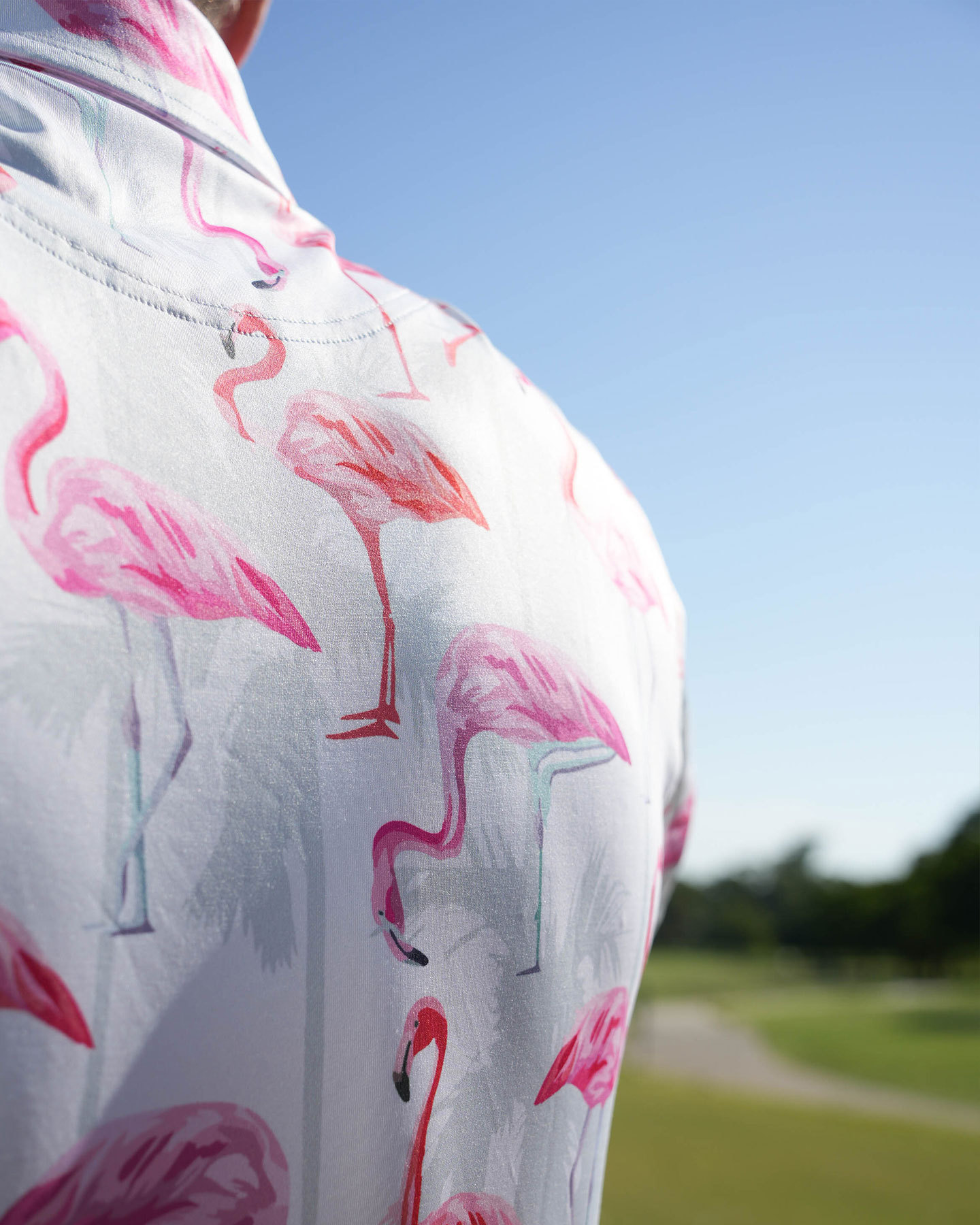 Pink Polo Shirt - Paradise Golf Polo - Deolax