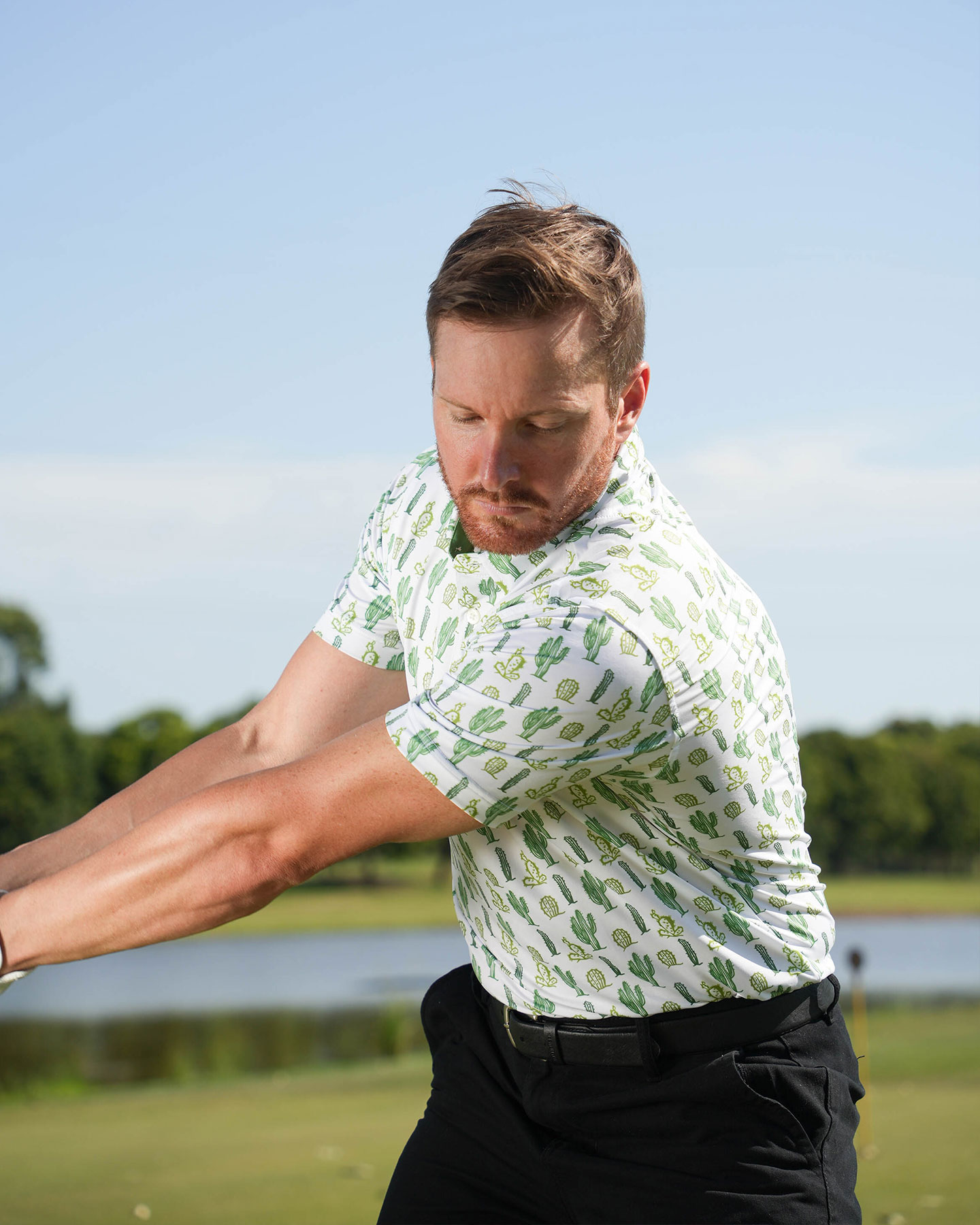 Cactus Golf Shirts - Funny Golf Polo - Deolax