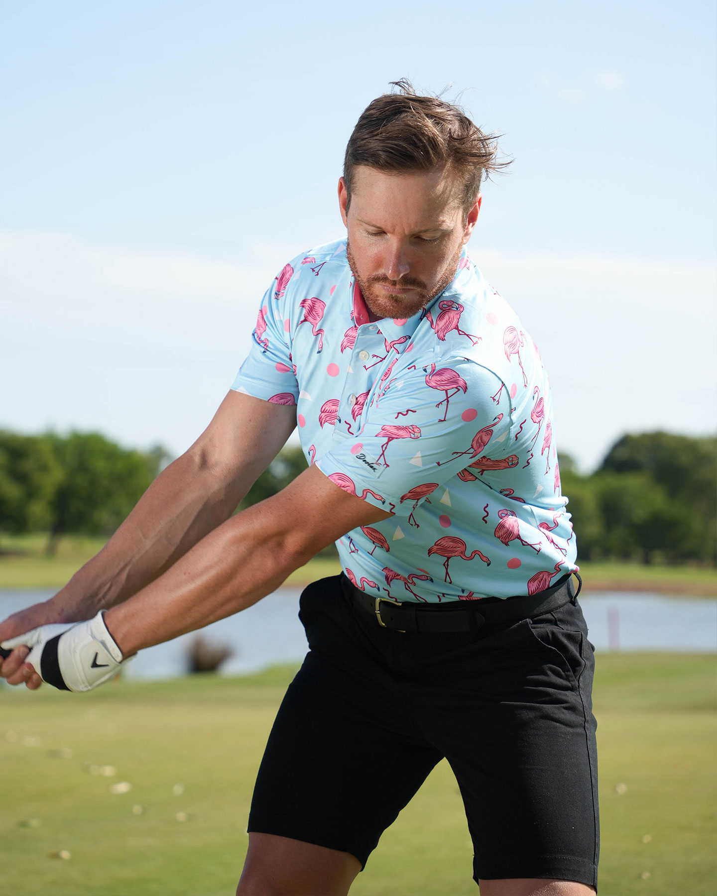 Flamingo Golf Polo - Deolax