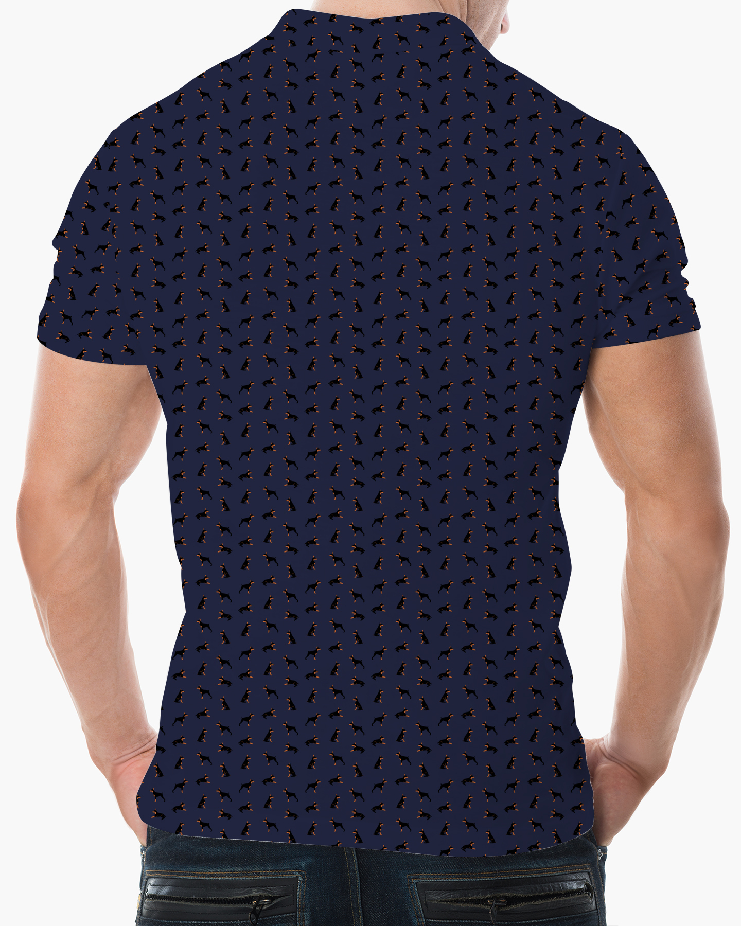 The Navy Doberman Polo - Deolax