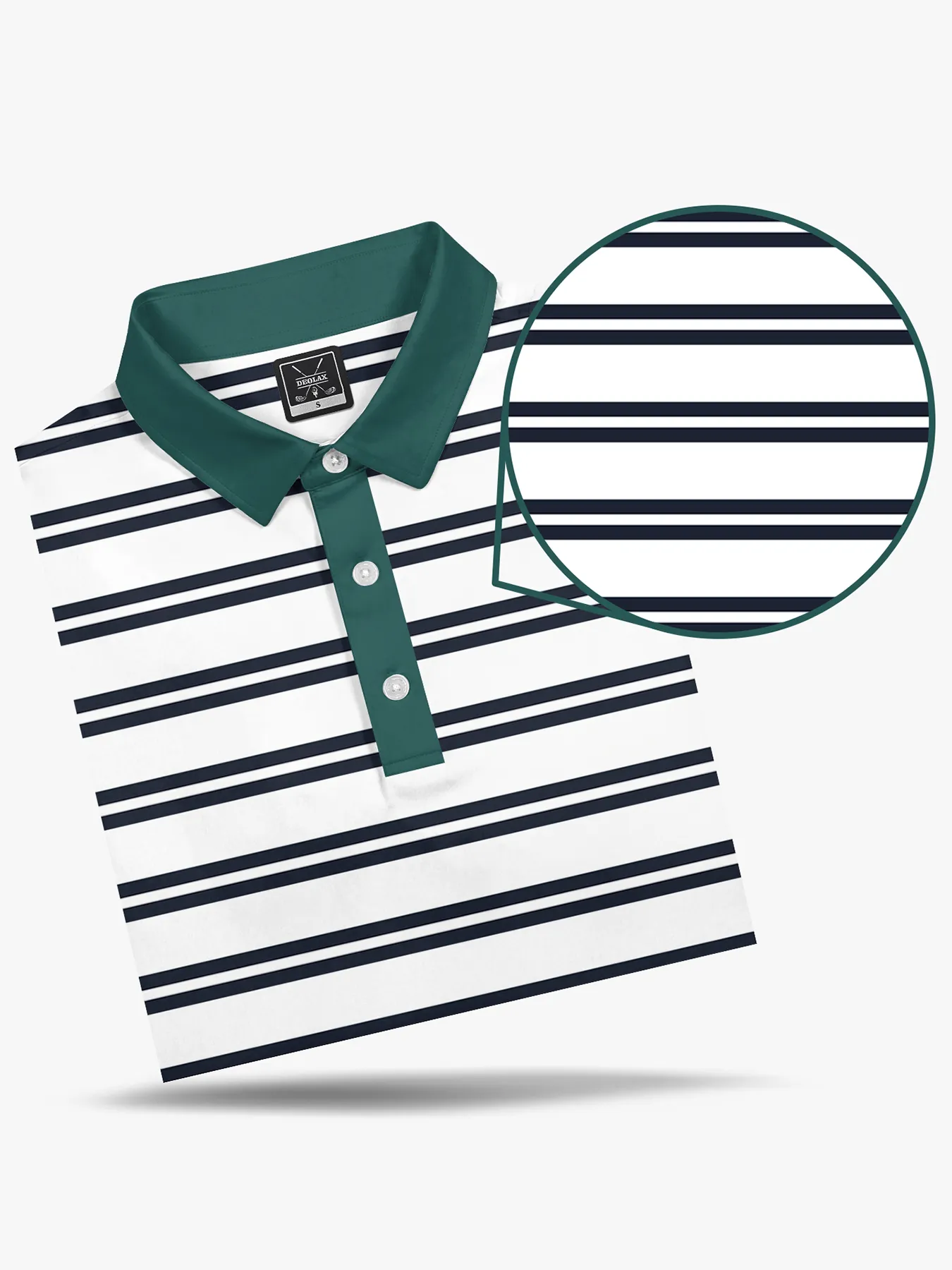 Amen Corner Stripe Polo-Short-Deolax