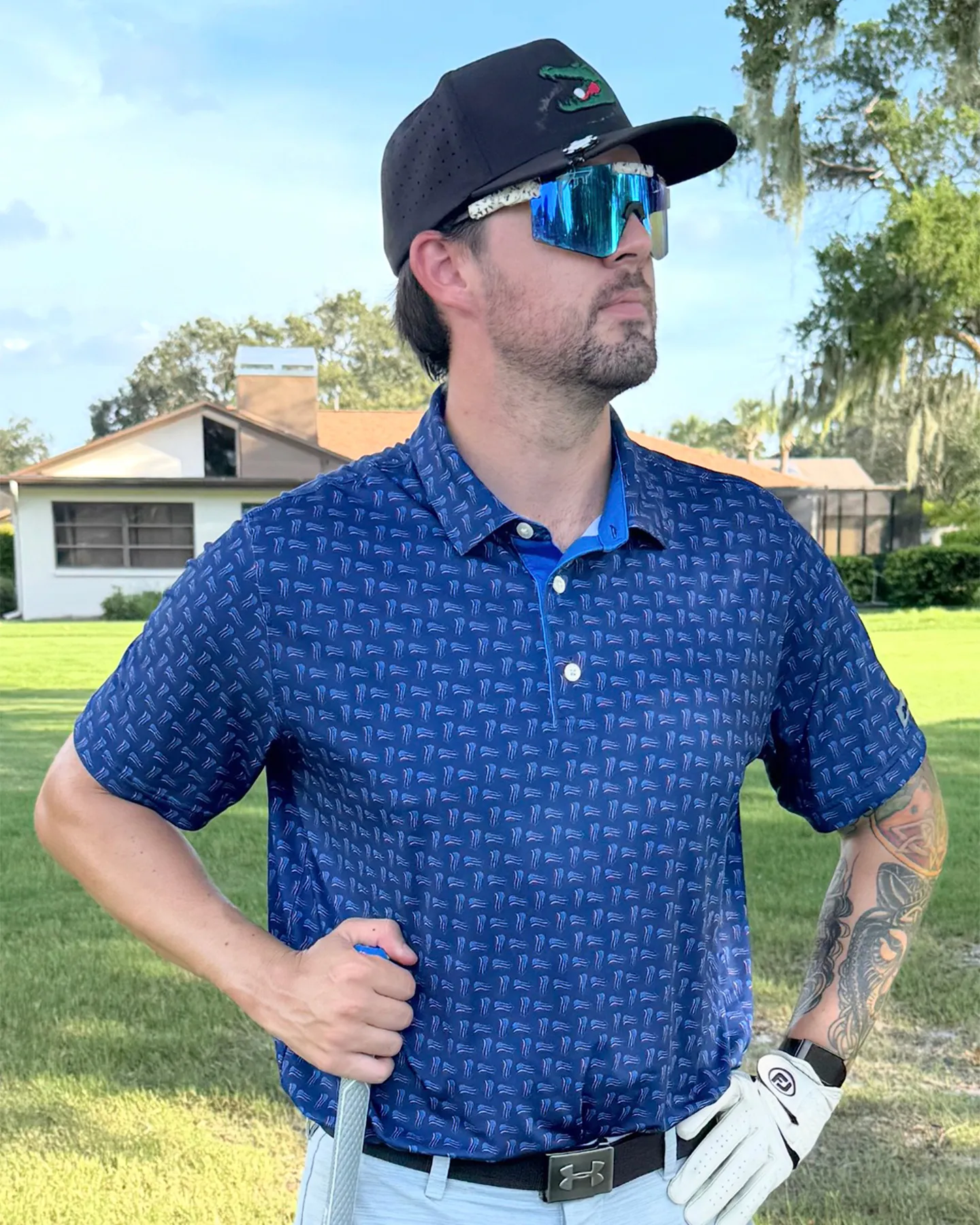 American Flag Polo