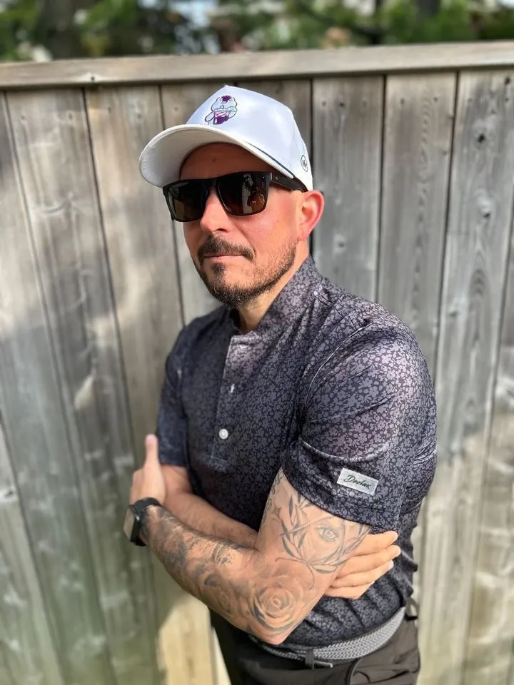 Blade Collar Polo - Artistic Floral - Deolax