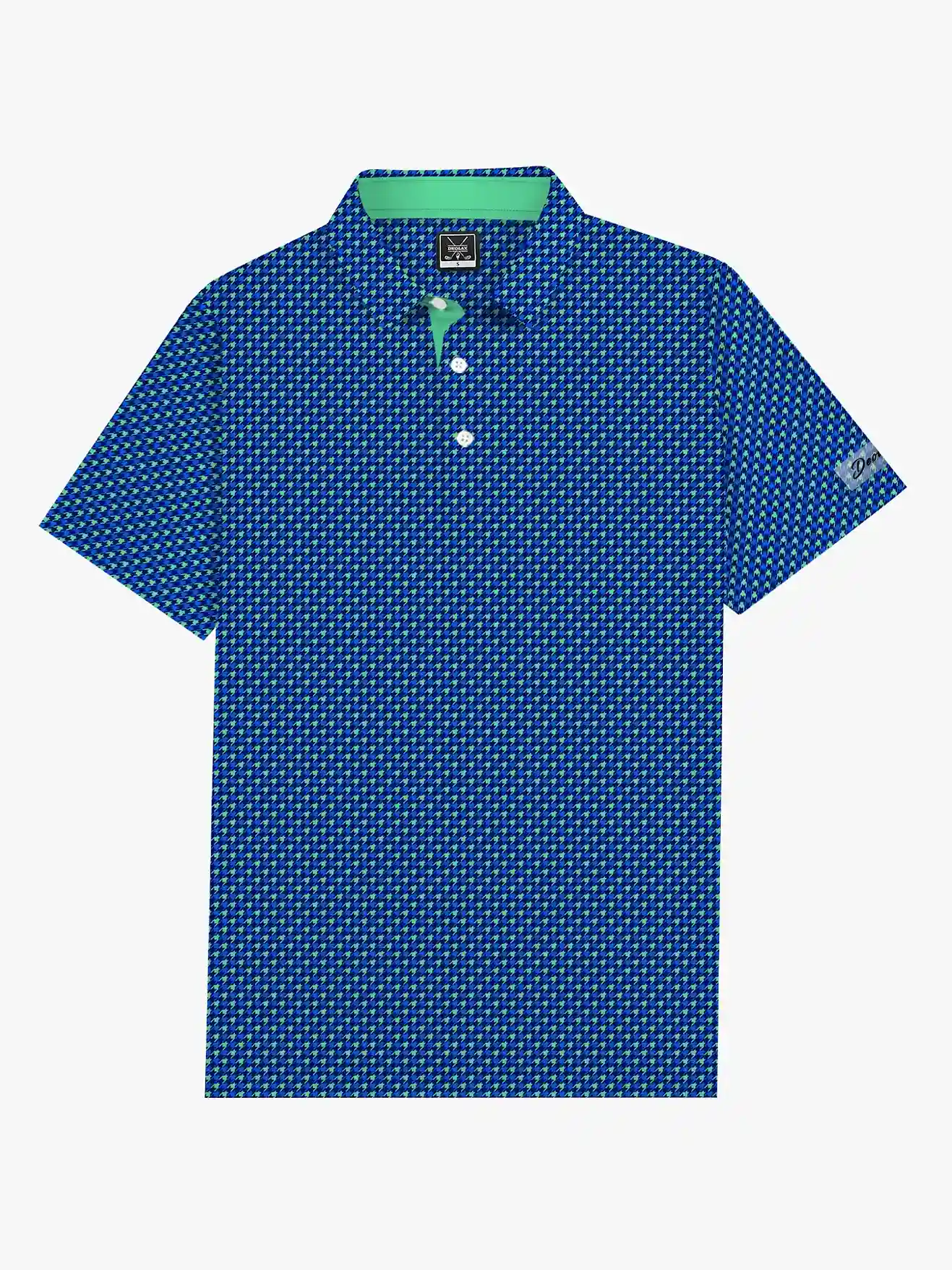 Aurora Men's Houndstooth Polo - Deolax