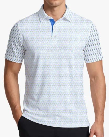 Azure Blue Bluebonnet Polo - Deolax