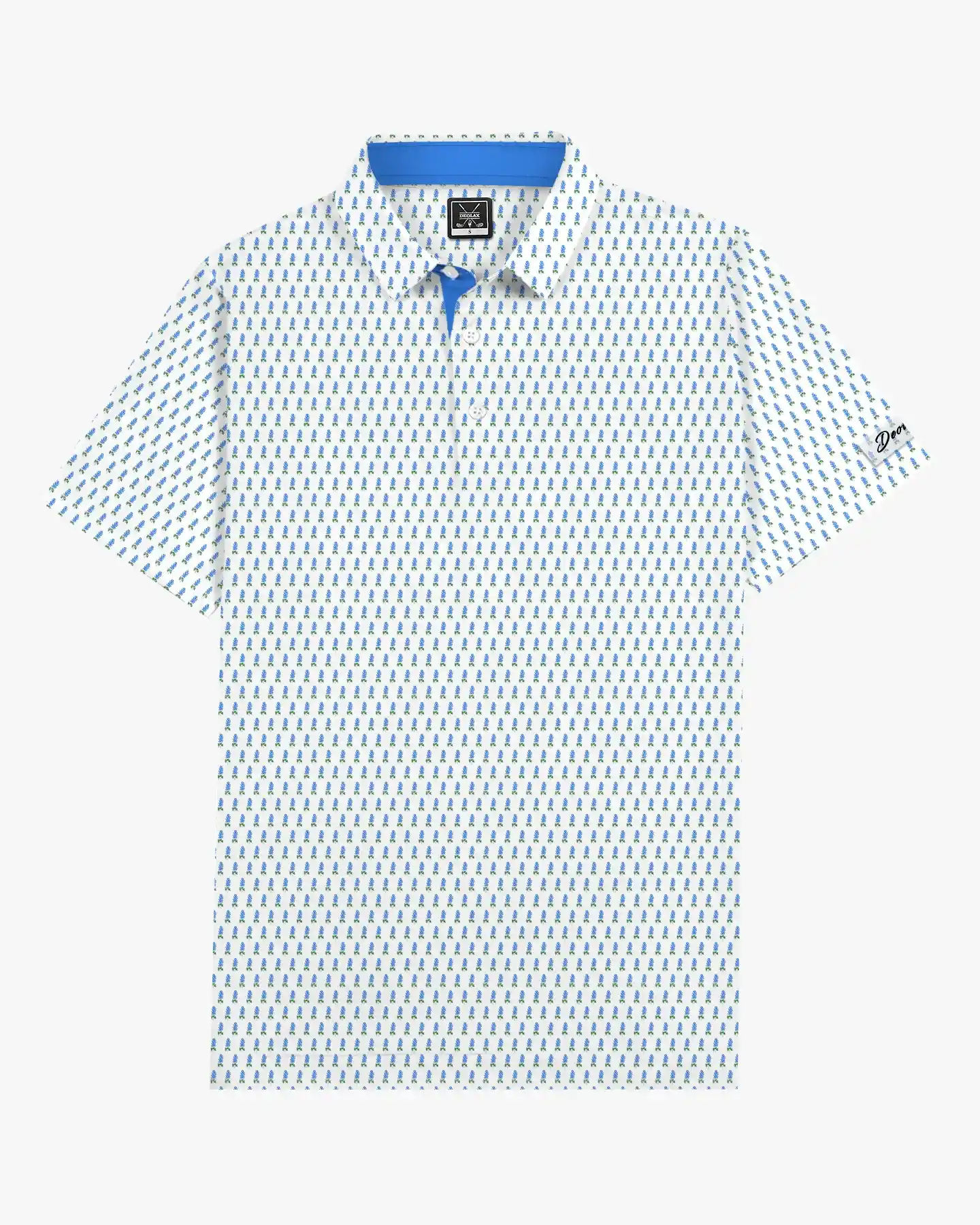 Azure Blue Bluebonnet Polo - Deolax