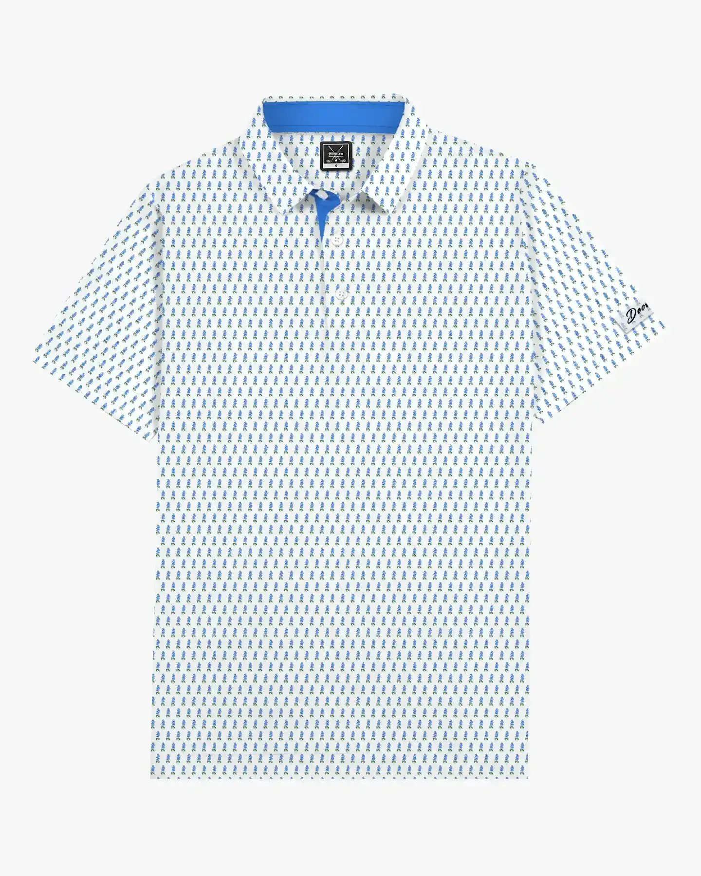 Azure Blue Bluebonnet Polo - Deolax