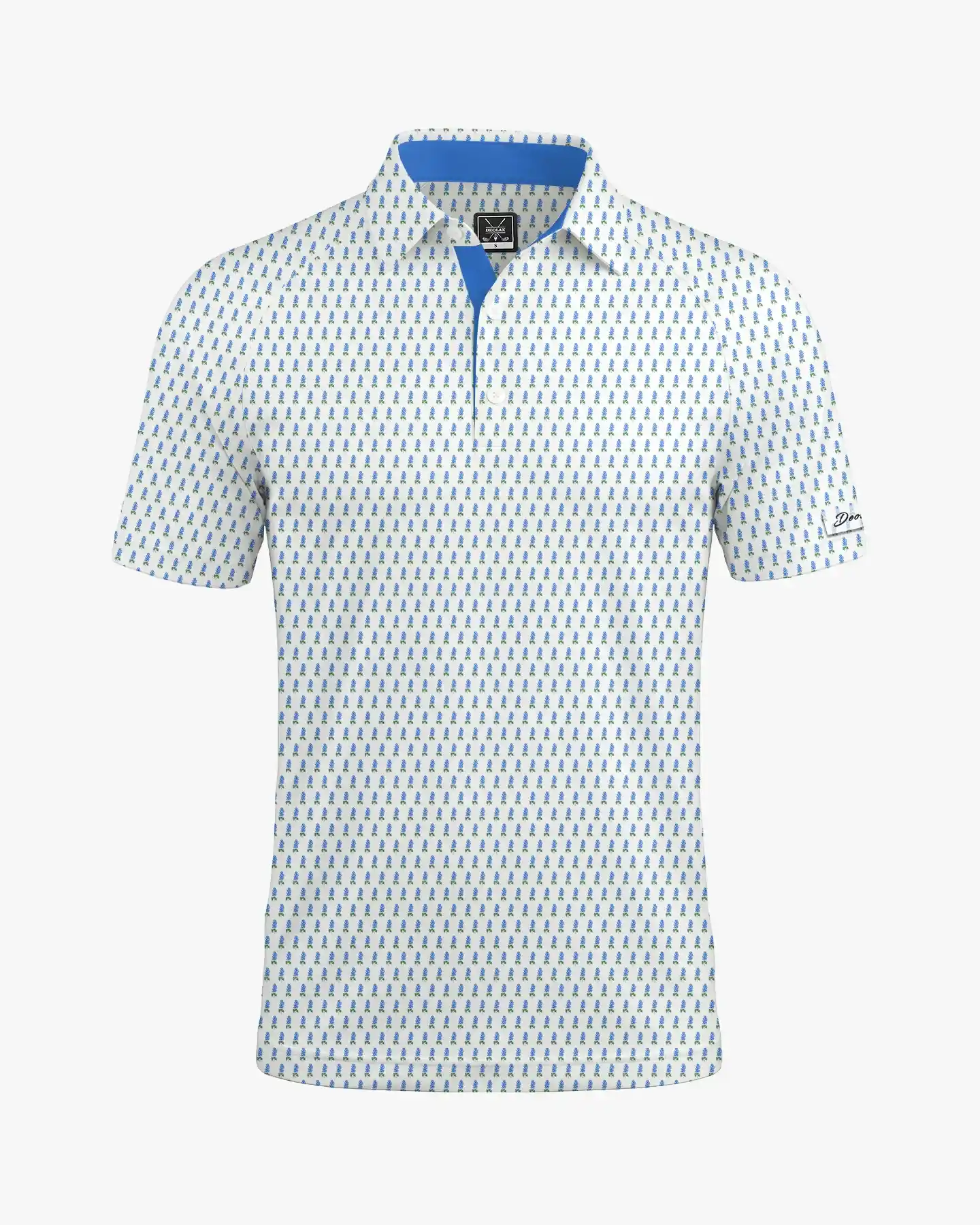 Azure Blue Bluebonnet Polo - Deolax