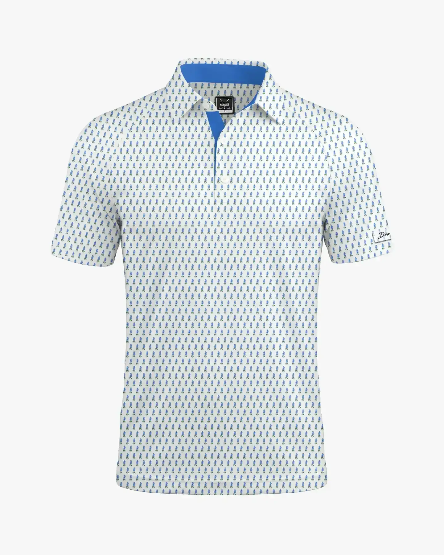Azure Blue Bluebonnet Polo - Deolax