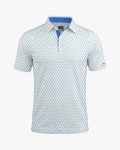 Azure Blue Bluebonnet Polo - Deolax