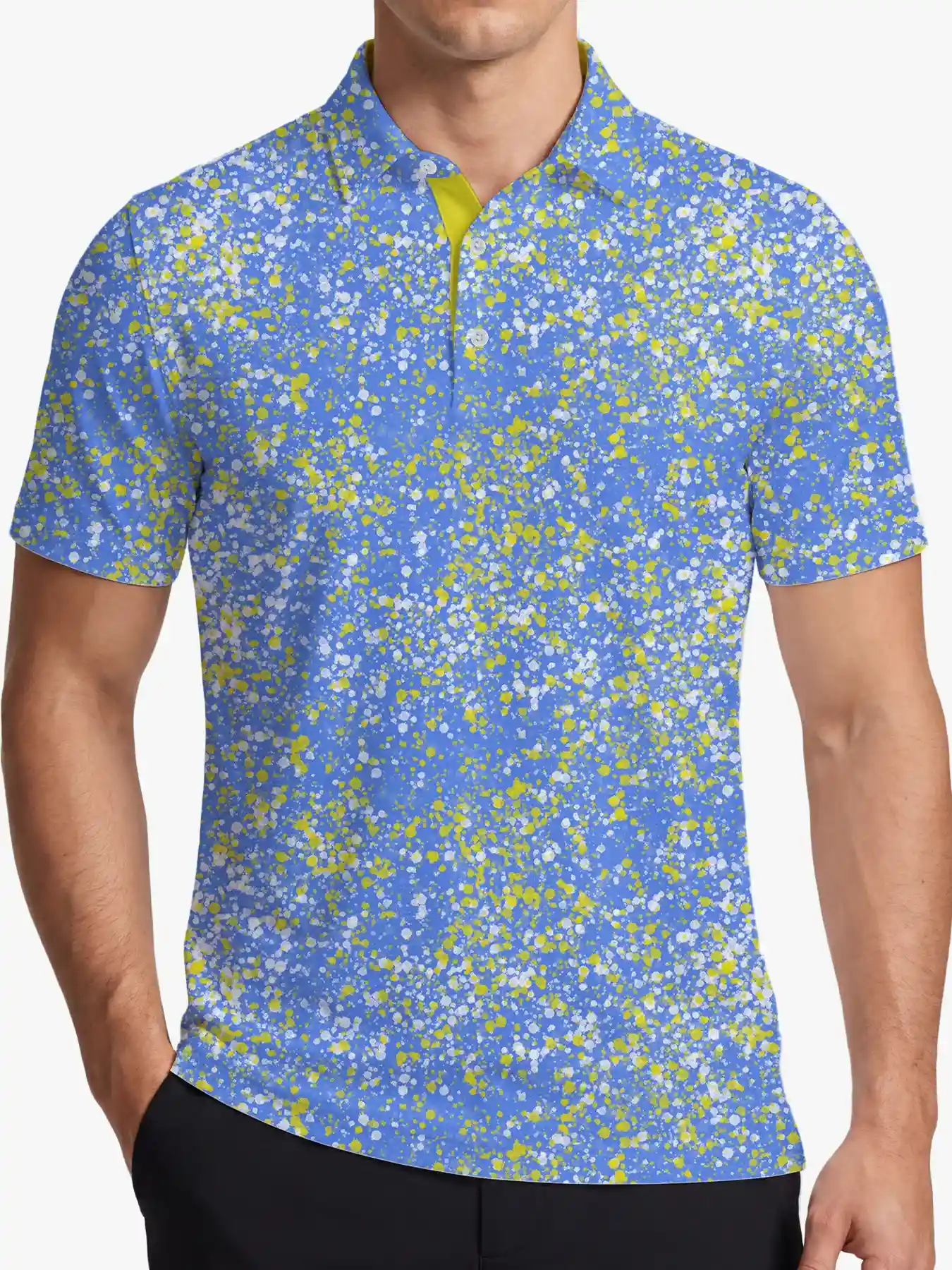 Azure Splash Golf Polo - Deolax