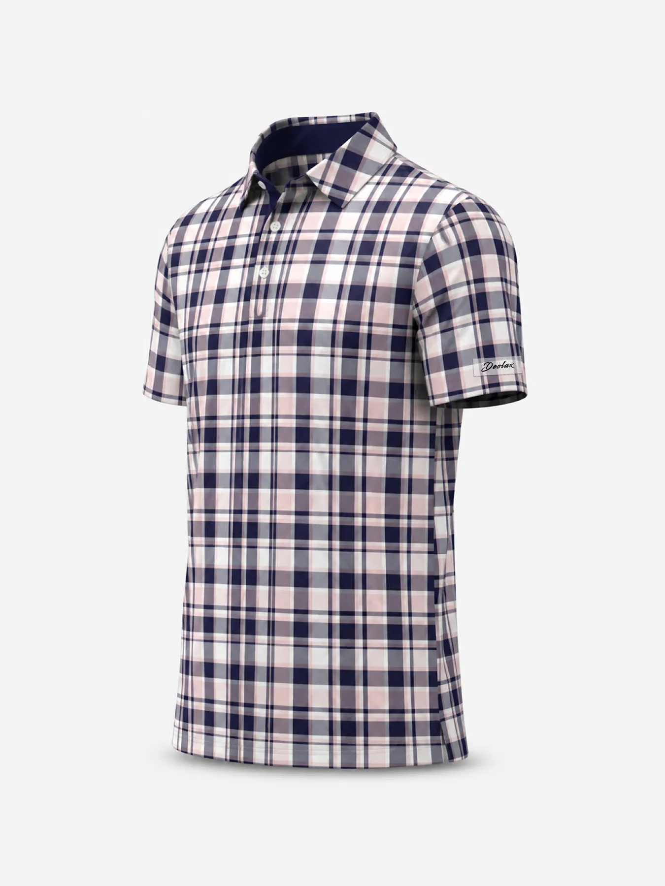 Checked Polo - Berry 