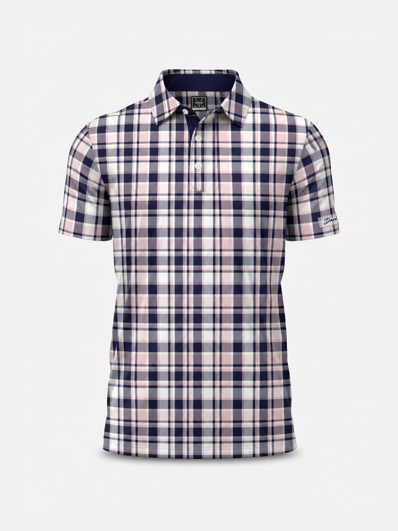 Checked Polo - Berry 