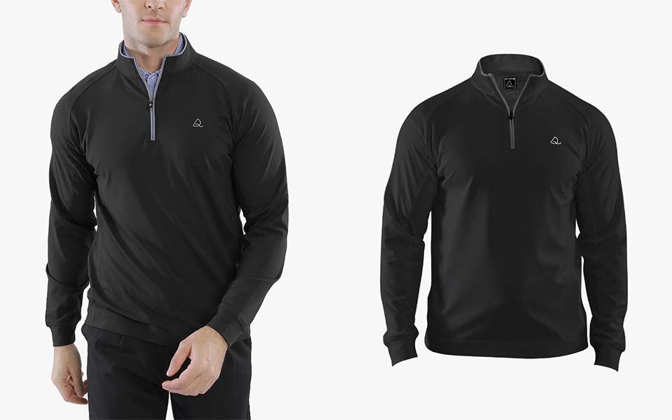 Black Performance Men's Quarter Zip