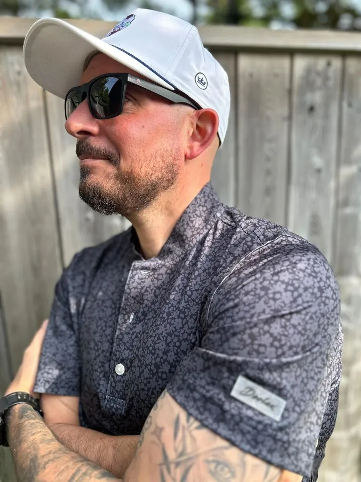 Blade Collar Polo - Artistic Floral - Deolax