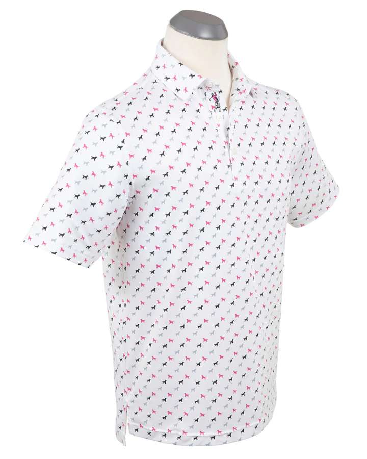 Bobbyjones Performance Dog Print Polo