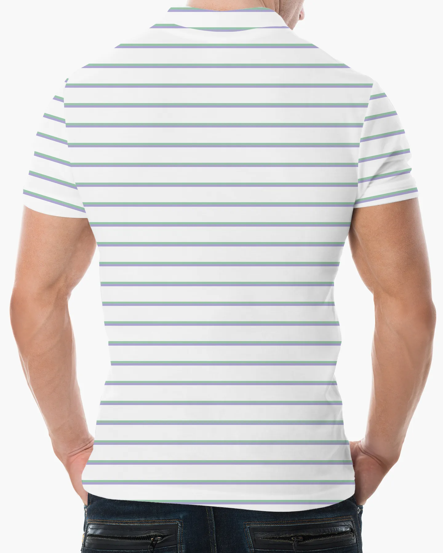 Bold Stripe Performance Polo - Deolax