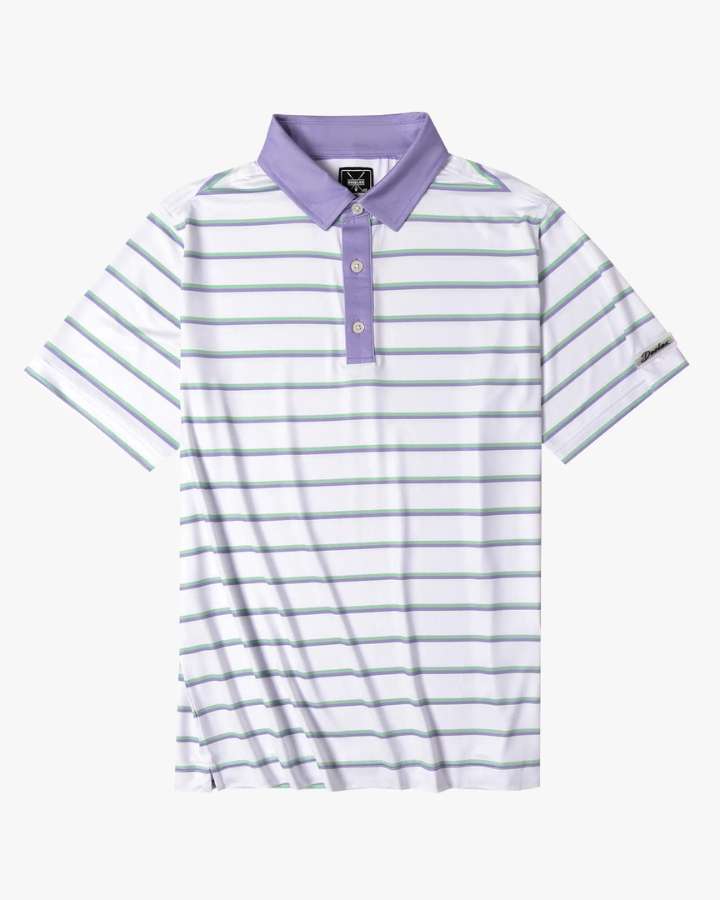 Bold Stripe Performance Polo