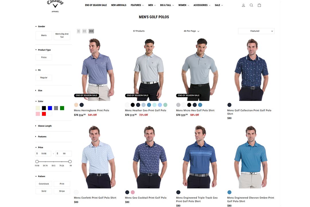 Callaway Apparel Polo