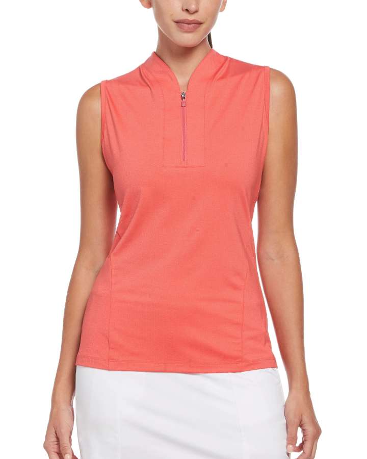 Callaway Apparel Women's Sleeveless Quarter Zip