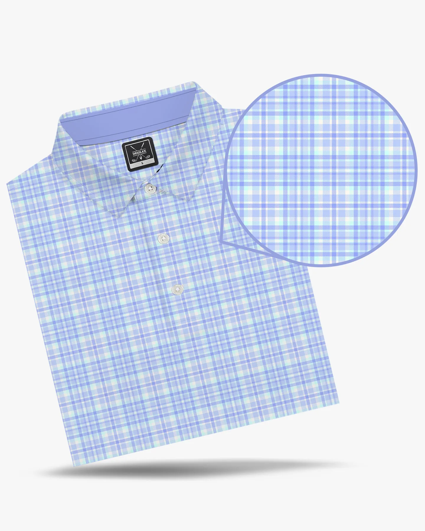 Checked Polo - Blue - Deolax