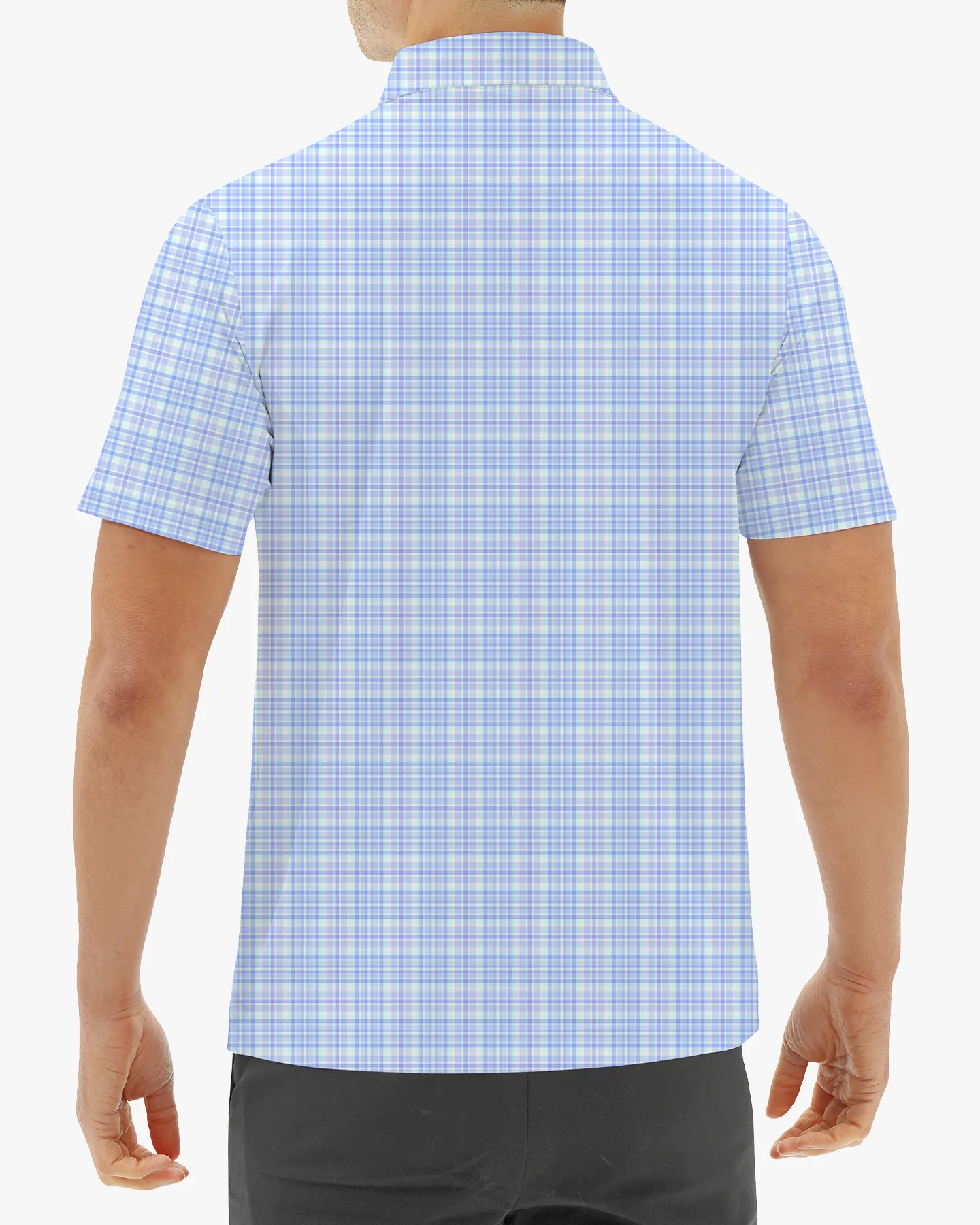 Checked Polo - Blue - Deolax