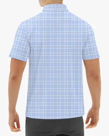 Checked Polo - Blue - Deolax