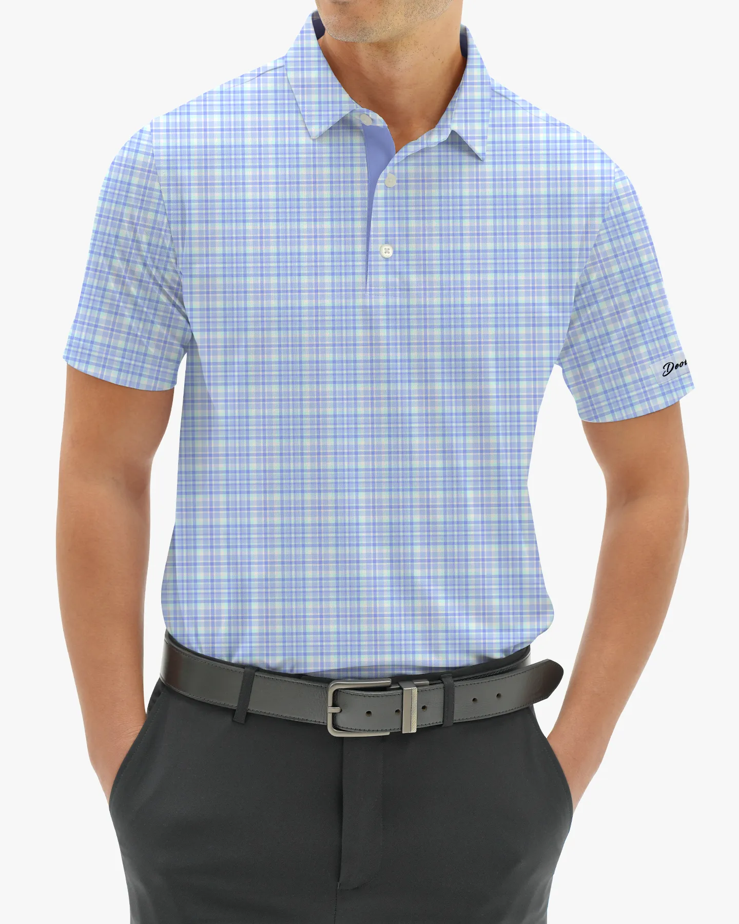 Checked Polo - Blue - Deolax