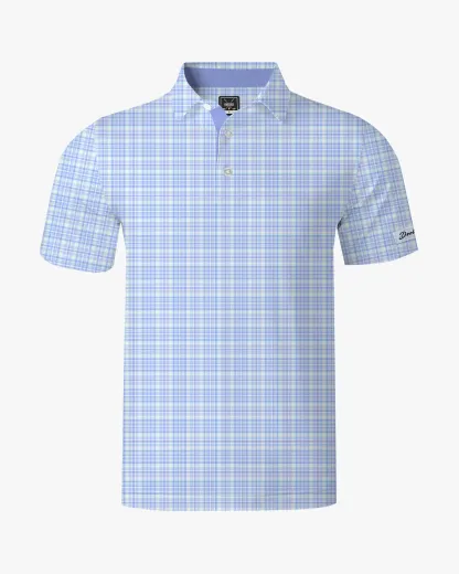 Checked Polo - Blue - Deolax