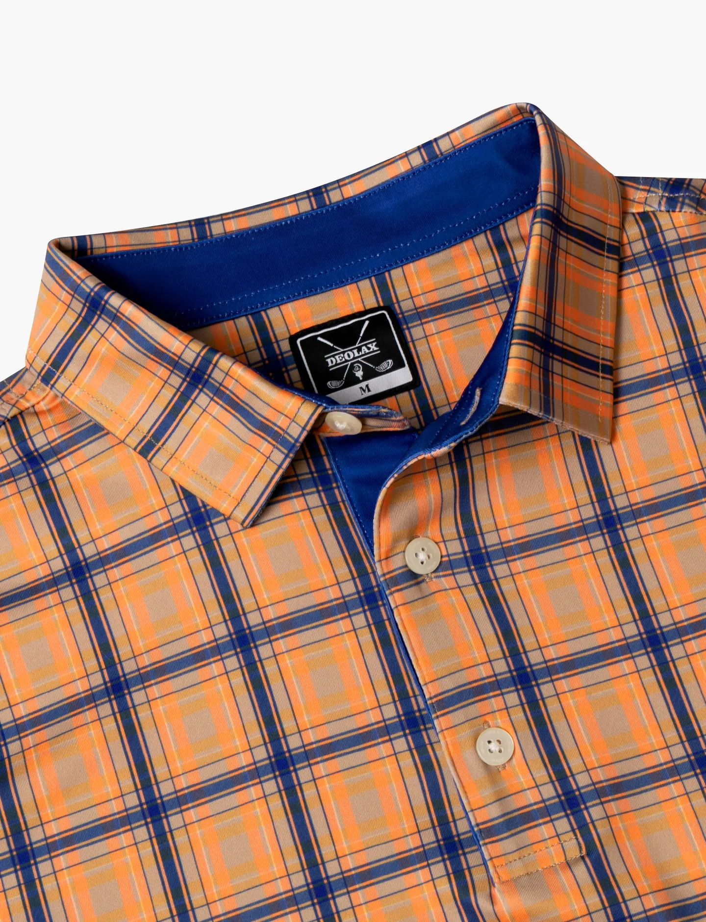 Checked Polo - Citrus 