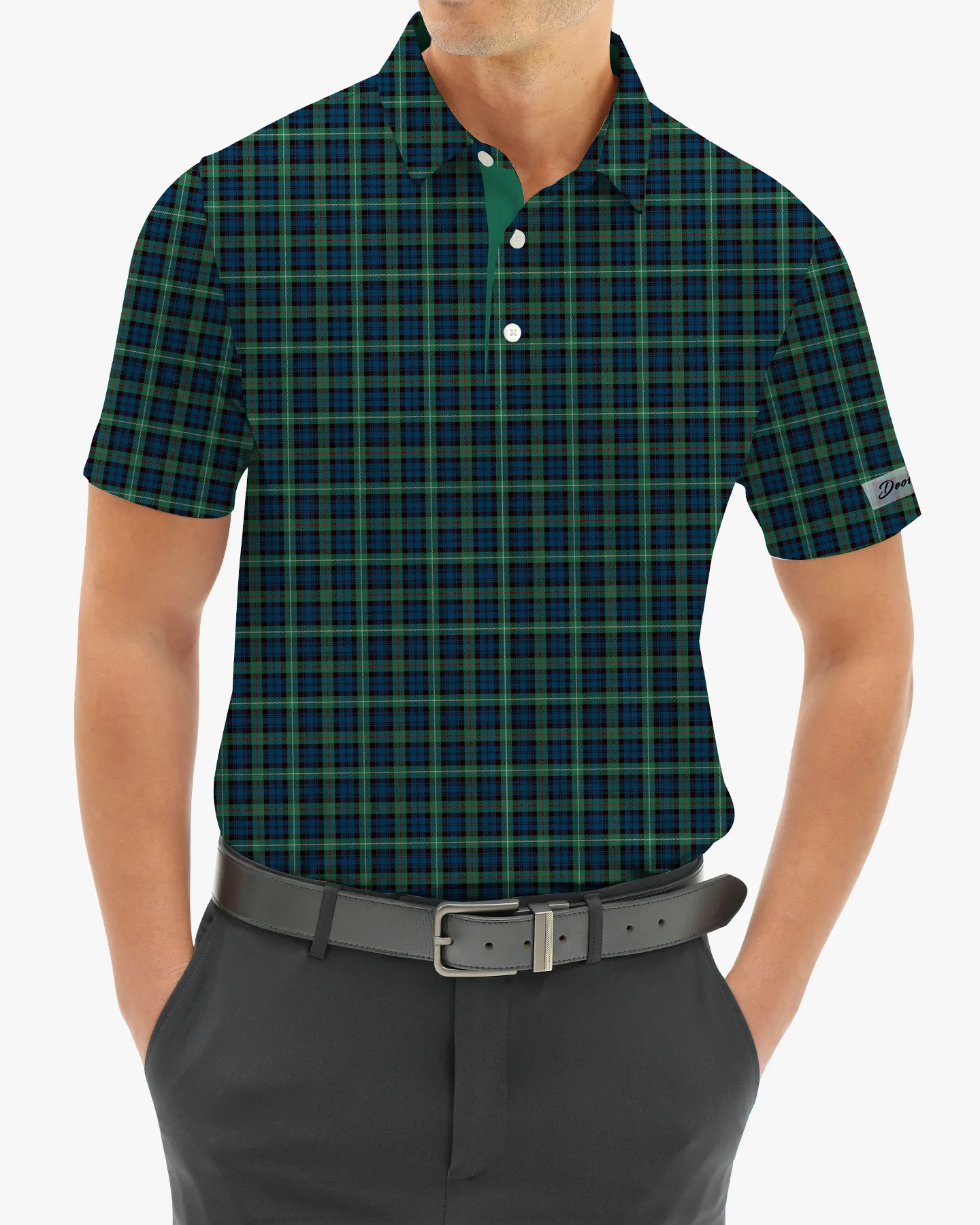 Checked Polo - Emerald