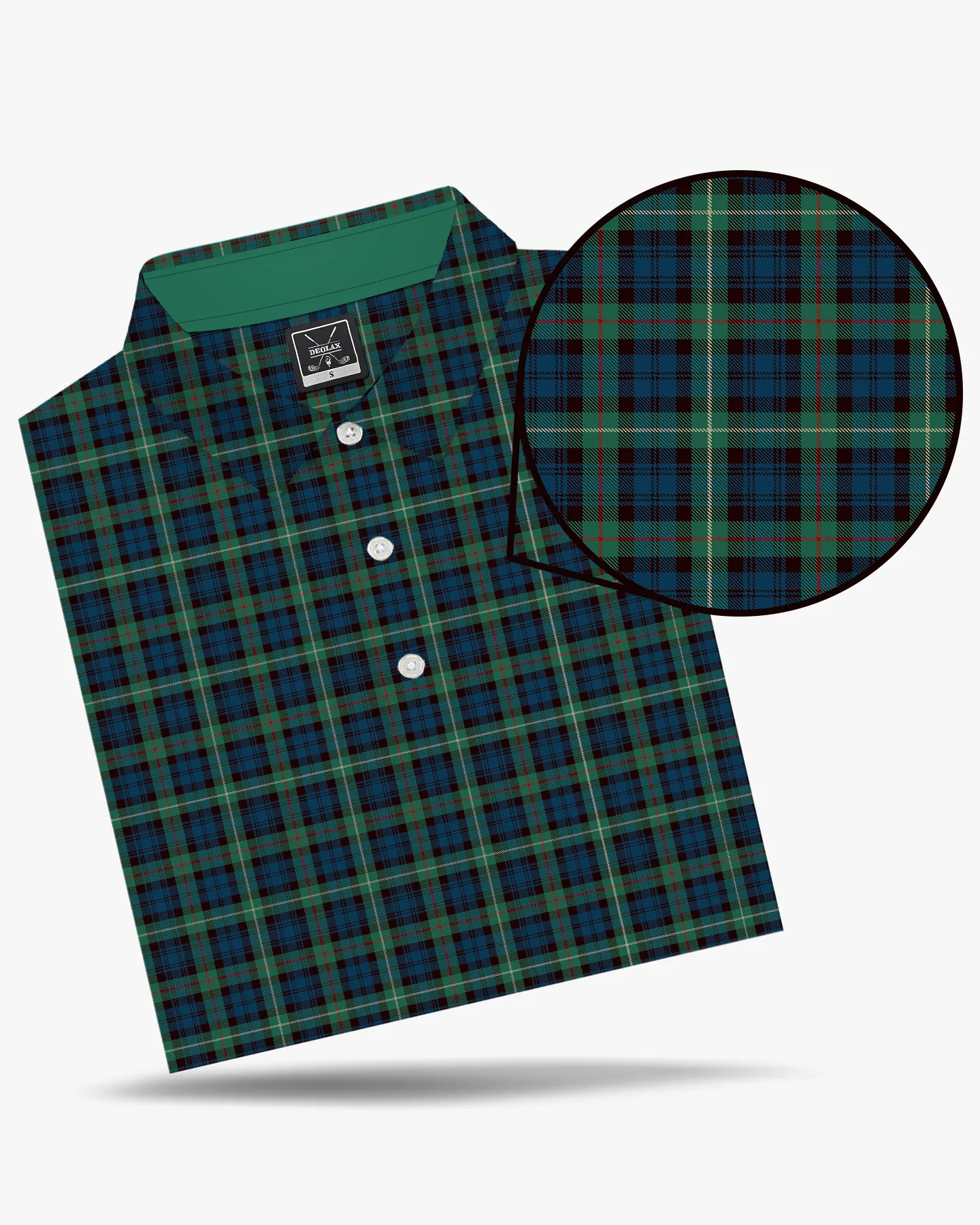 Checked Polo - Emerald