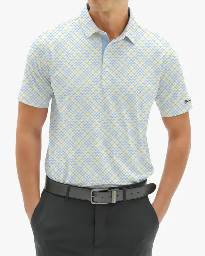 Checked Polo - Yellow - Deolax
