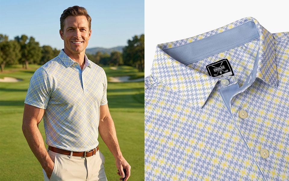 Checked Polo - Yellow