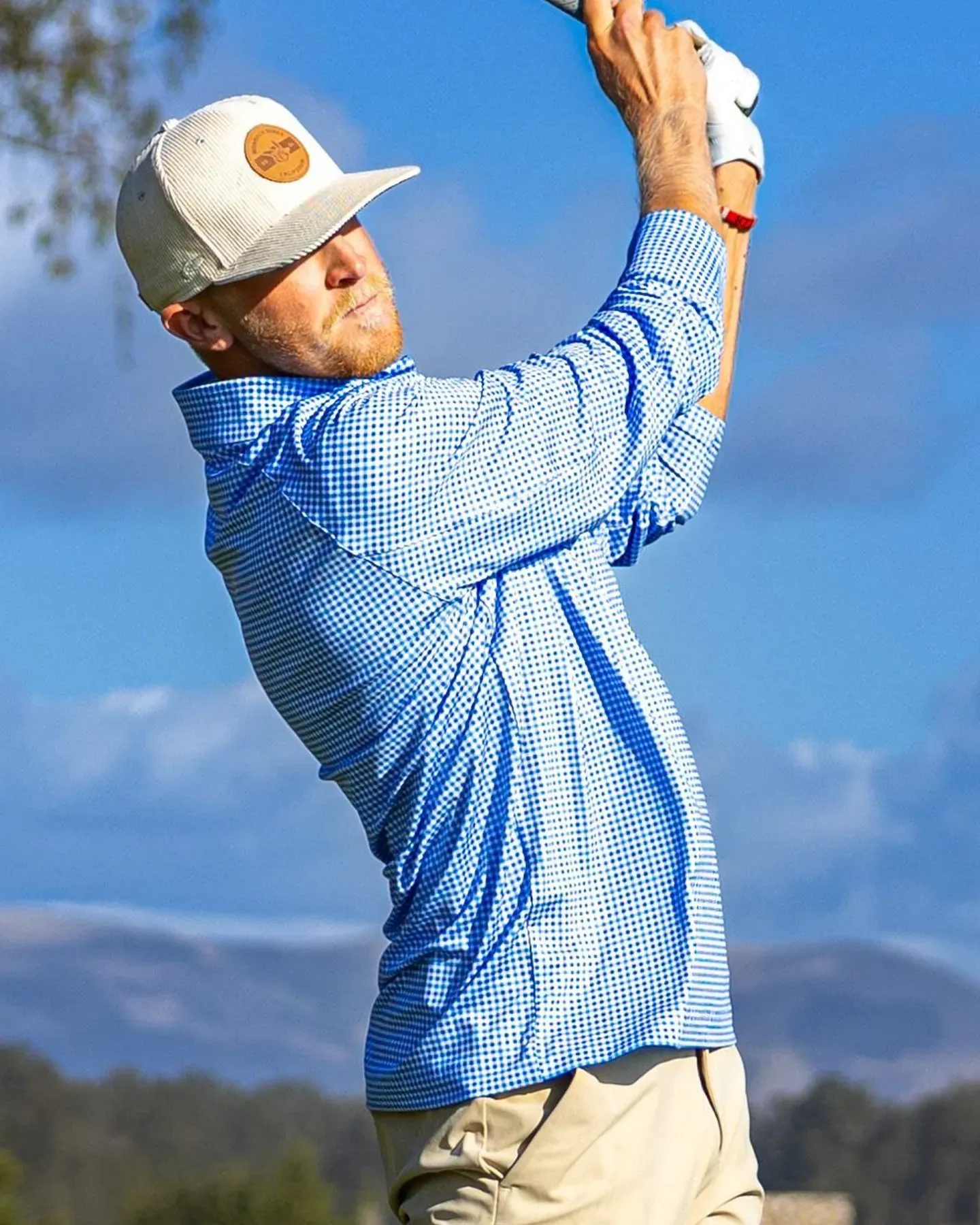 Checked Quarter Zip - Blue Pullover - Deolax