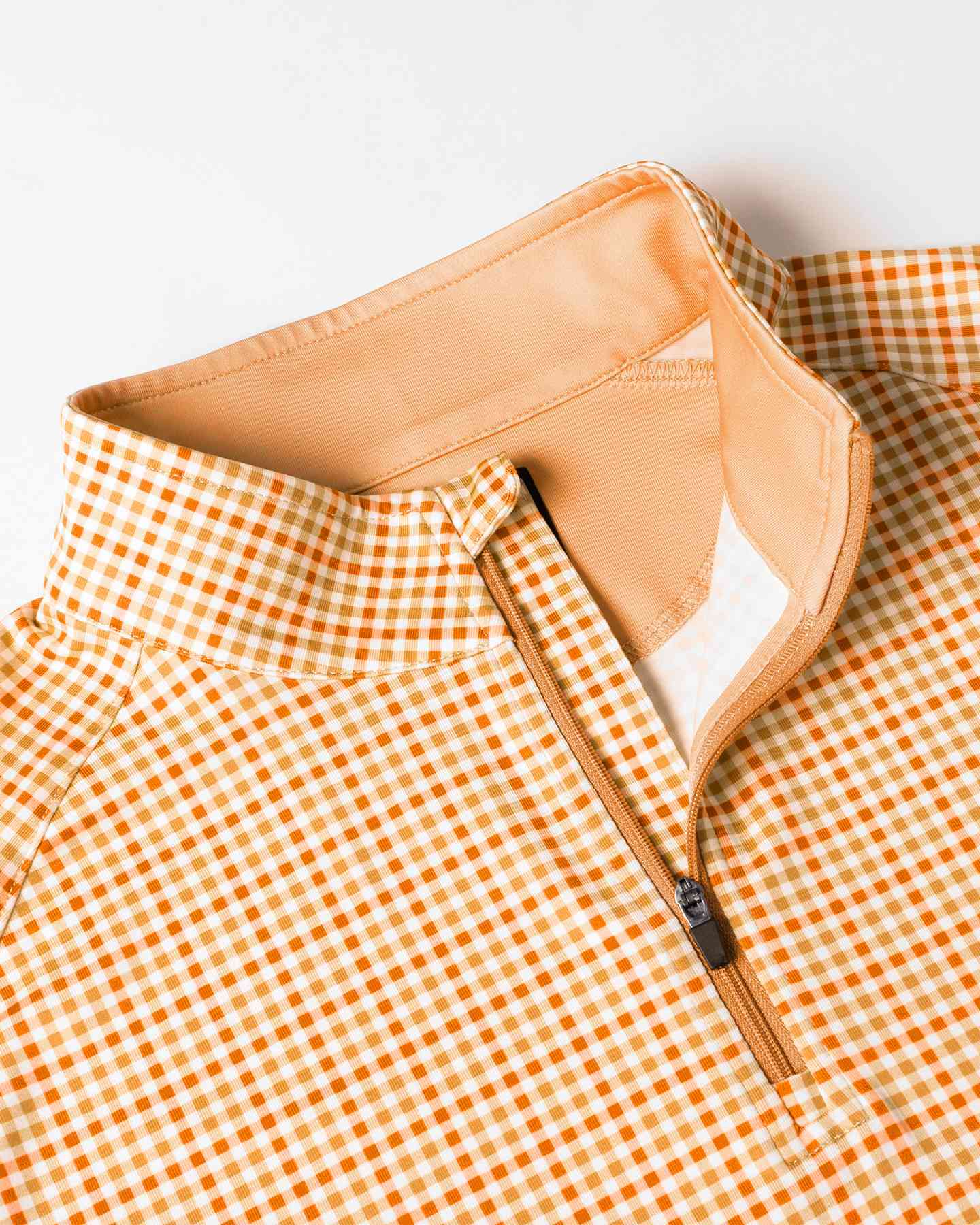 Checked Quarter Zip - Purple