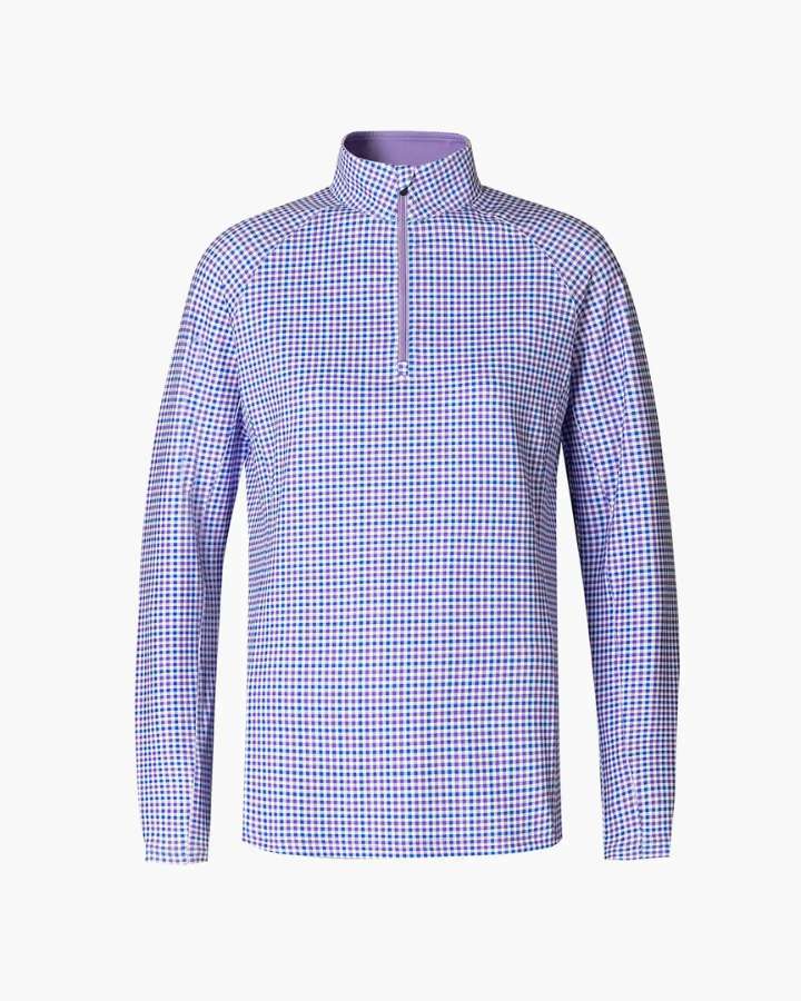 Checked Women's Quarter Zip