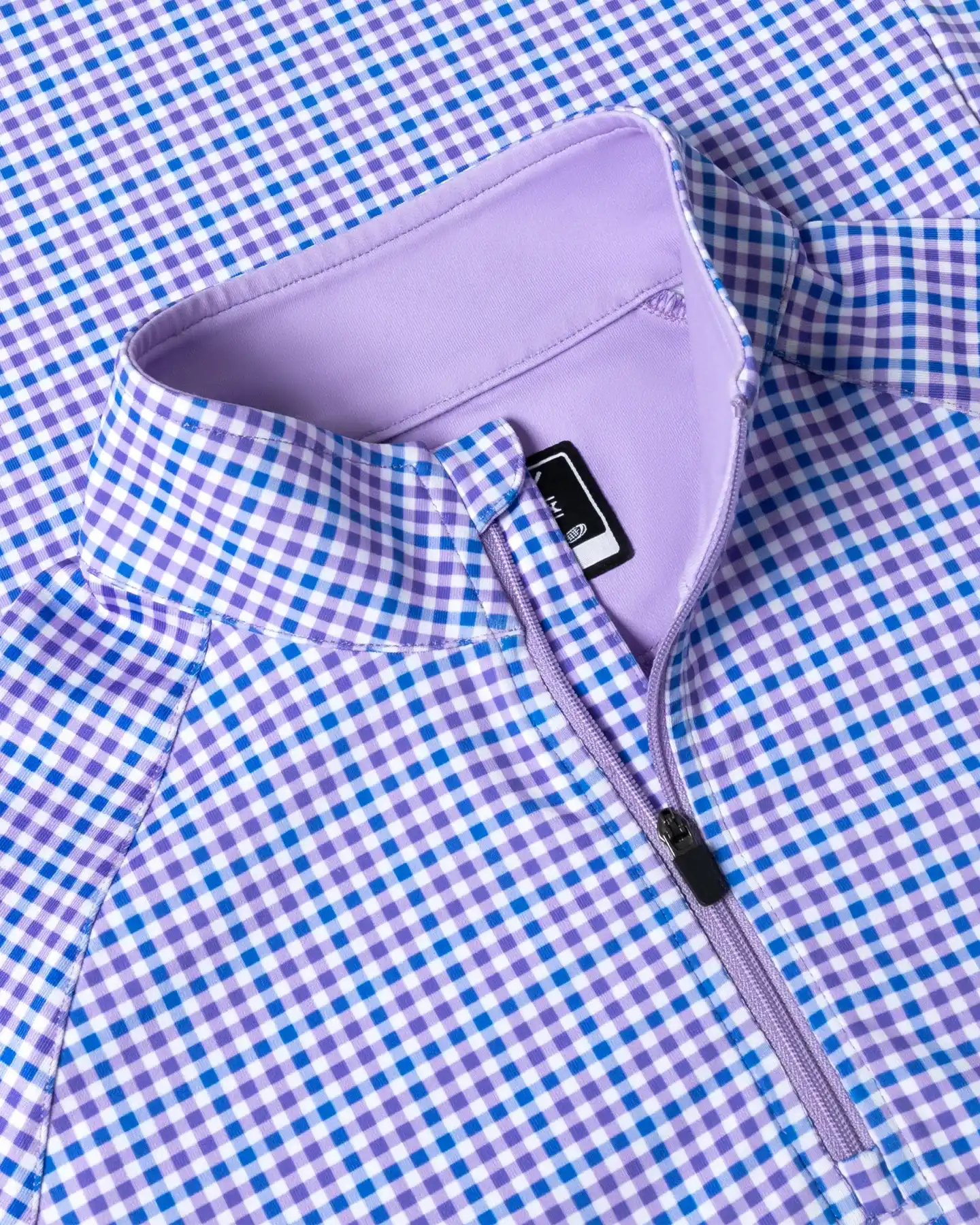 Checked Women's Quarter Zip