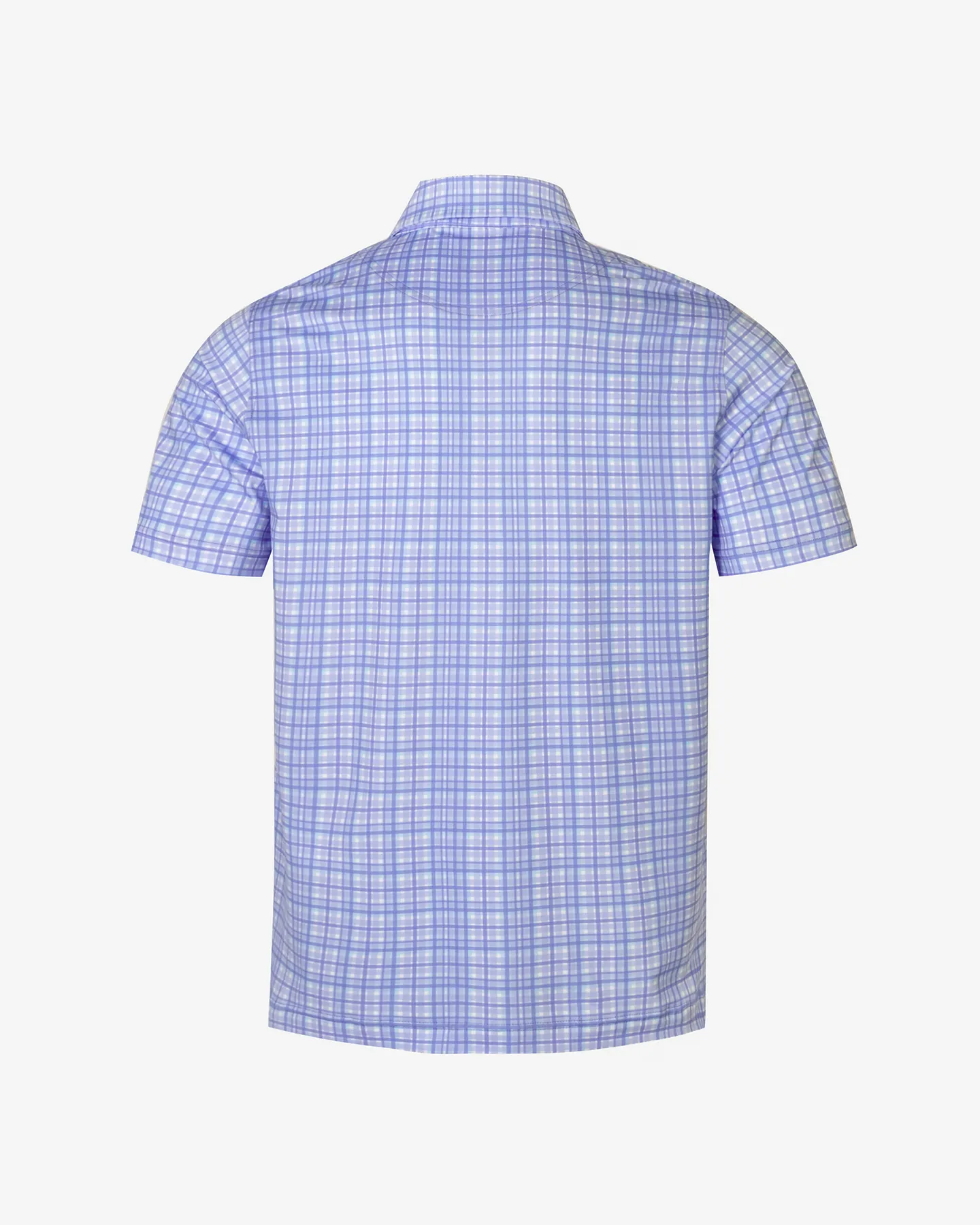 Checked Polo - Blue