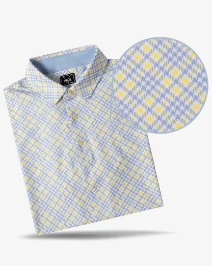 Checked Polo - Yellow