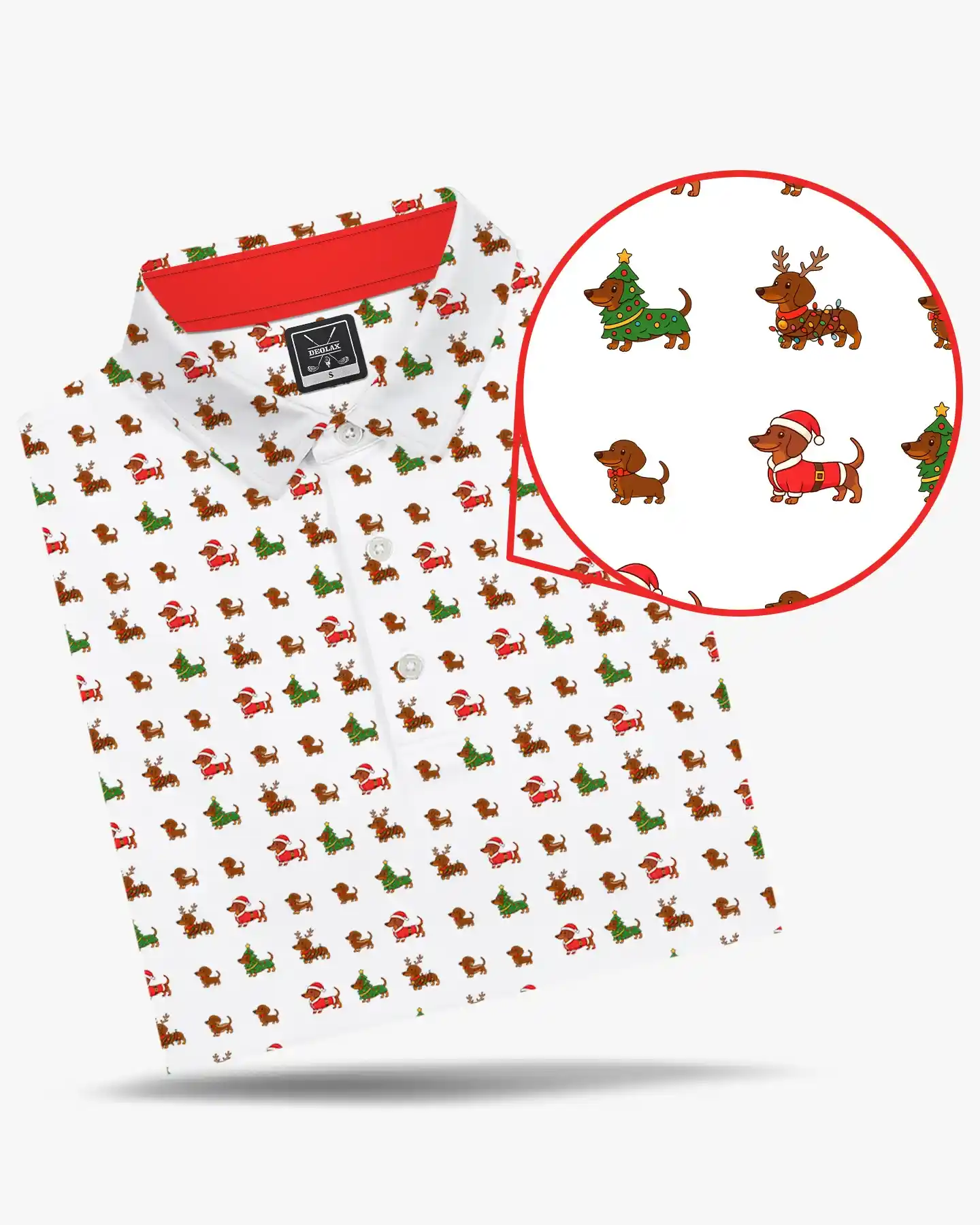 Christmas Dachshund Polo - Deolax