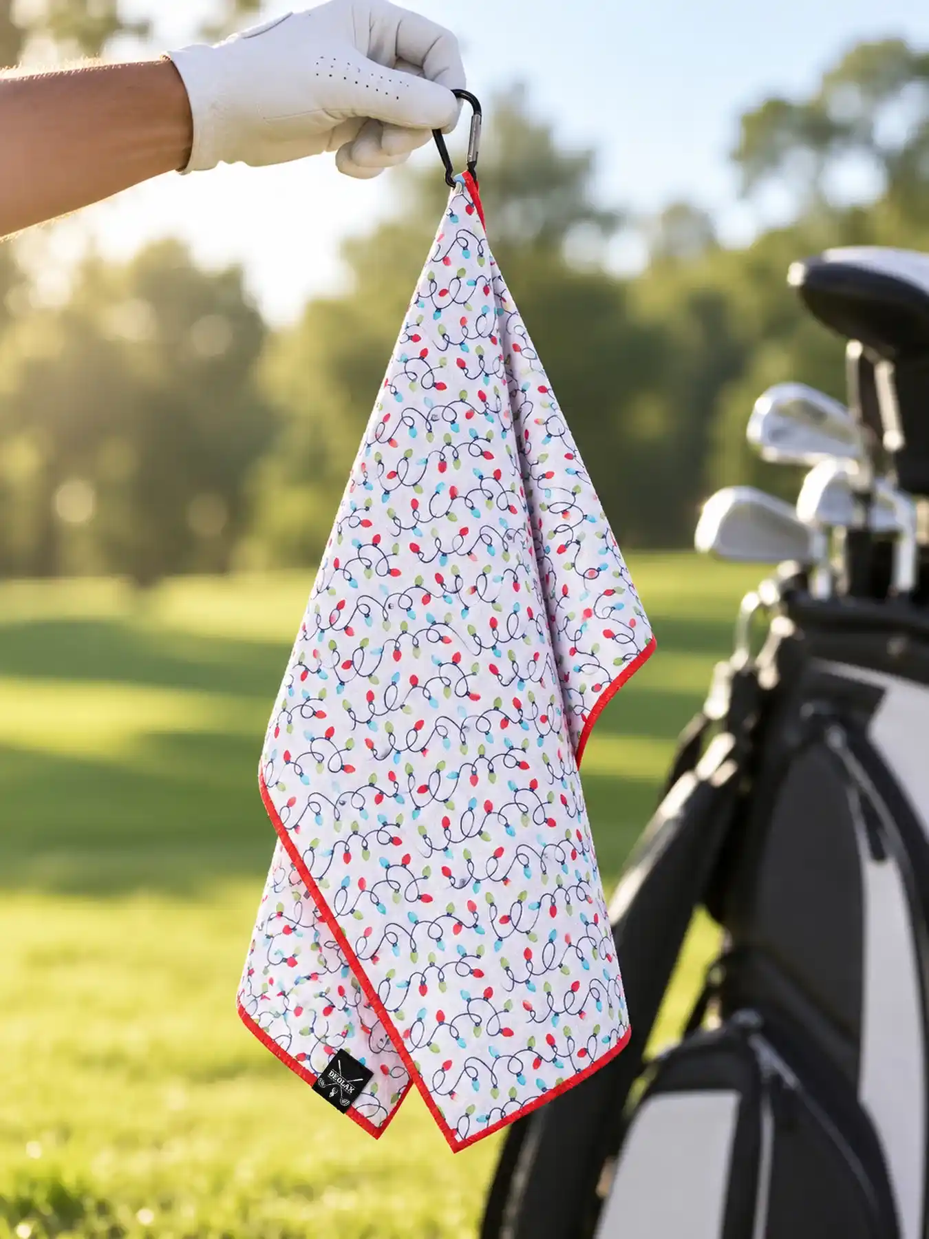 Christmas Light Golf Towel